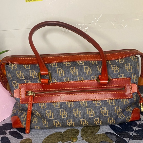 Vintage Dooney Satchel Denim With Matching Wallet - Picture 11 of 11